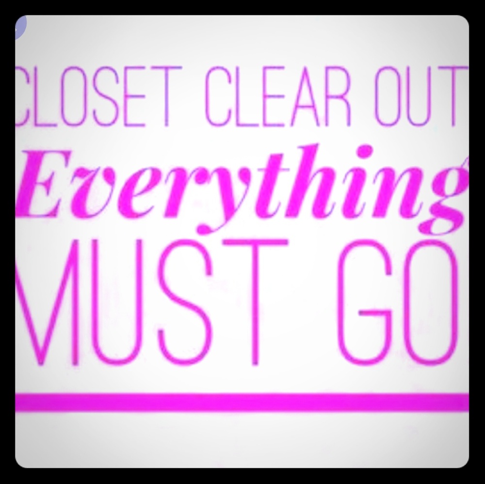 Everything must go! Make offers